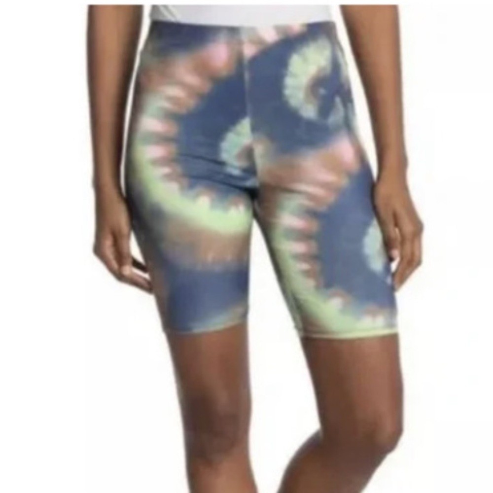 AFRM Tie Dye Bike Shorts Multicolor
